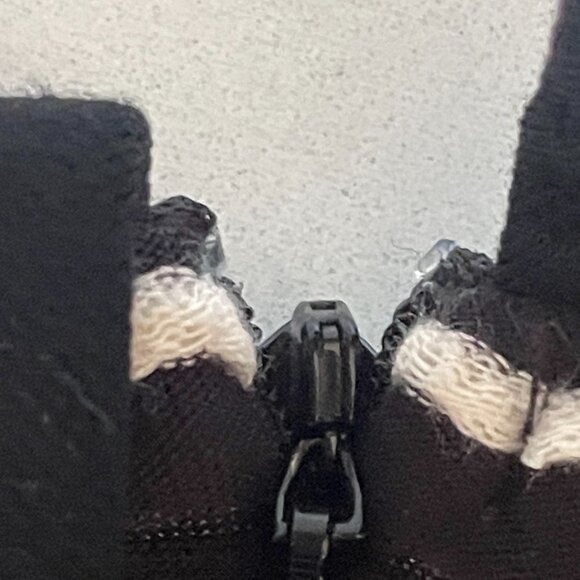 Voodoo Vixen Sailor Dress, Black and White Midi with Button Accents, Stripes, XL - Picture 5 of 8